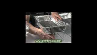 How to setup buffet racks with wicked fuel and water pan for buffet catering [upl. by Aenotna]