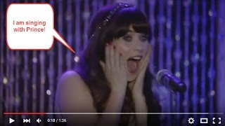 Prince Singing with Zooey Deschanel on New Girl [upl. by Stronski566]