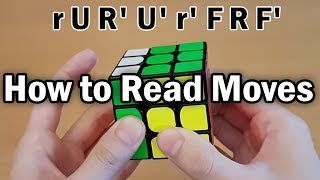 Rubiks Cube How to Read Algorithms Full Notation Guide [upl. by Ardnaeed]