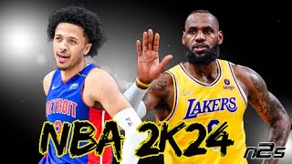 Los Angeles LAKERS vs Detroit PISTONS  NBA 2K24 [upl. by Atahs]