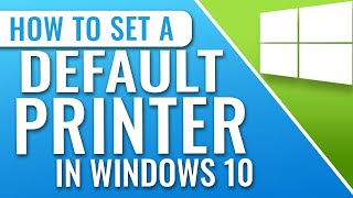 How To Manually Set The Default Printer In Windows 10 [upl. by Dranyam195]