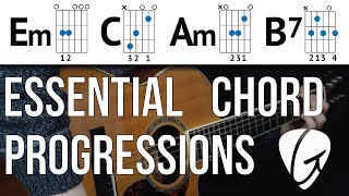 Chord Progression Practice  Em C Am B7  Beginner Guitar Lessons [upl. by Danit]