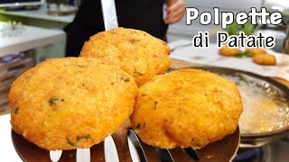 POLPETTE DI PATATE 🥔 veloci facili e sofficissime 🥔 Potatoes Meatballs [upl. by Nagrom412]