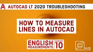 How to Measure Lines in Autocad  Autocad LT 2020 Tutorial [upl. by Witha]