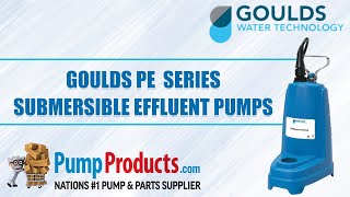 Goulds PE Series Submersible Effluent Pumps [upl. by Eniahs]