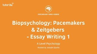 Biopsychology Pacemakers and Zeitgebers Essay Writing 1 [upl. by Mano]