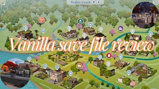 MustHave Save file for Realistic gameplay for the Sims 4  Save file Review [upl. by Annahavas]