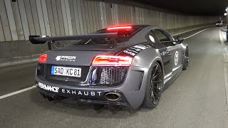 630HP Audi R8 V10 w Per4mance Exhaust  Brutal EXHAUST Sounds [upl. by Strander]