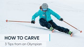 HOW TO CARVE  Ski better with these 3 TIPS [upl. by Nnylirehs]