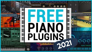 The 6 Best FREE Piano VST Plugins Every Producer NEEDS in 2021 [upl. by Eniowtna]