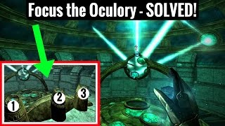 How to FOCUS THE OCULORY Puzzle Revealing the Unseen Quest  Skyrim Remastered [upl. by Onnem]