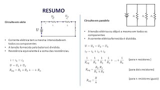 Revisão Resistores em Série e Paralelo Exercícios resolvidos e teoria [upl. by Hughie]