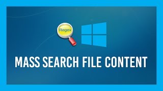 Mass Search Files for TEXT CONTENT Quickly  GrepWin Tutorial  Windows 10 [upl. by Hamlen]