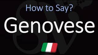 How to Pronounce Genovese CORRECTLY Meaning amp Italian Pronunciation [upl. by Airekal677]