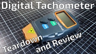 DT2234C Digital Tachometer Teardown and Review [upl. by Hathcock]