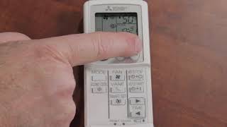 How to Use the Mitsubishi Ductless Remote  Simple Remote Advanced Functions [upl. by Ecnarretal]