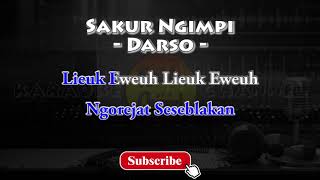 Karaoke Sakur Ngimpi  Darso  HD Karaoke Audio [upl. by Elocn]