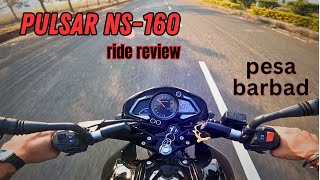 New Pulsar NS160 Ride Review  better then apache 4v [upl. by Anilag937]