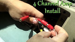 How To Install a 4 Channel Amp EASY [upl. by Nguyen531]