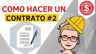 Cómo Hacer un Contrato Para Contratista de Construcción Parte 2 [upl. by Ellivro]