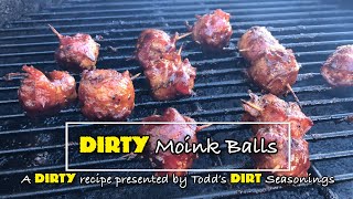 MOINK BALLS From Scratch Made with Todds DIRT simply amazing in flavor on the Big Green and Weber [upl. by Hgeilhsa]