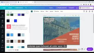 Crear tríptico en Canva  Academia de Informática  DGEP  UAS [upl. by Licec]