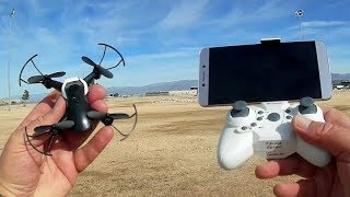 Eachine E61HW Micro FPV Drone Flight Test Review [upl. by Swayder]