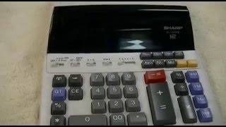 Sharp EL1197 PIII Printing Calculator [upl. by Andromache]