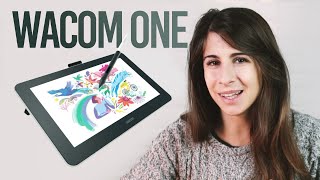 WACOM ONE la TAVOLETTA grafica con schermo ECONOMICA 🐸 [upl. by Bolten]