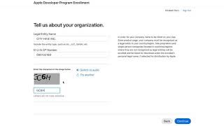 Enrolling as an Organization  Enrolling in the Apple Developer Program Step 2 [upl. by Jueta]