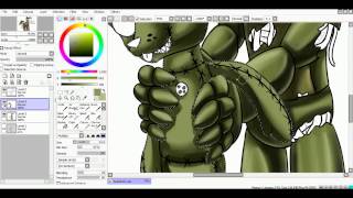 SpeedPaint Springtrap and Plushtrap Five Nights at Freddys 4 [upl. by Vial]