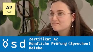 ÖSD Zertifikat A2 – Mündliche Prüfung Sprechen [upl. by Berger]