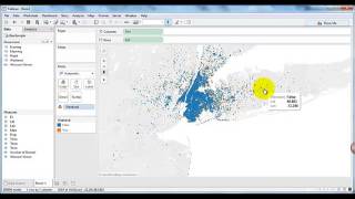 04Geospatial visualization using Tableau Uber Data [upl. by Ahsienad]