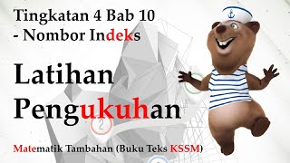 Matematik Tambahan Tingkatan 4 KSSM Bab 10 Latihan Pengukuhan  Nombor Indeks [upl. by Rus]