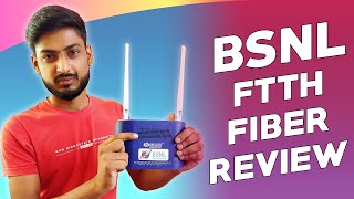 My Experience With BSNL Fiber FTTH  Installation Setup Cost and Speed [upl. by Slorac]