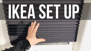 SCHOTTIS Blackout pleated blind dark gray Set Up Manual  Ikea Blinds [upl. by Munn]