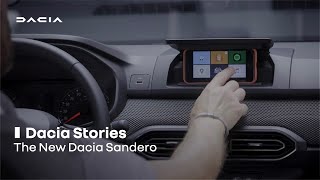 The New Dacia Sandero the screen comes out of your pocket  Groupe Renault [upl. by Murat]