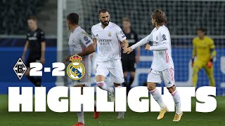 ⚽ GOALS AND HIGHLIGHTS  Borussia Mönchengladbach 22 Real Madrid [upl. by Yelehsa]