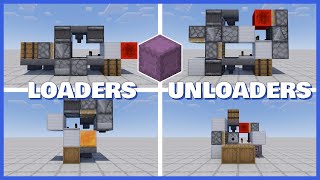 Minecraft EASY Shulker Box Loaders amp Unloaders [upl. by Villada941]