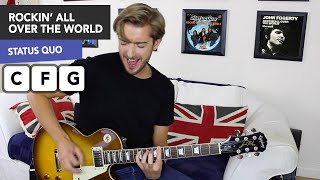 Rockin All Over The World Guitar Lesson  Status Quo John Fogerty [upl. by Sayed164]