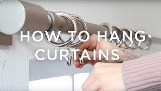 How To Hang Curtains A Guide From west elm [upl. by Roe683]