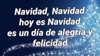 Hoy es Navidad pista con letra [upl. by Eillib216]