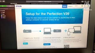 How to install EPSON Perfection V39 scanner [upl. by Einwahr71]