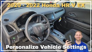 2020  2022 Honda HRV EX Personalized Vehicle Settings [upl. by Siroved]