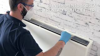 Pulizia e igienizzazione ventilconvettore  fancoil Bi2 [upl. by Asemaj]