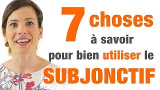 Subjonctif  7 conseils pour bien lutiliser [upl. by Acilef906]