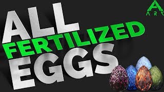 How to spawn all fertilized eggs  GFI Commands  Ark Survival Evolved [upl. by Aihsenet]