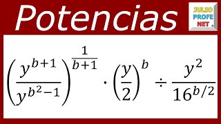 SIMPLIFICACIÓN DE EXPRESIONES CON POTENCIAS  Ejercicio 1 [upl. by Elliven647]