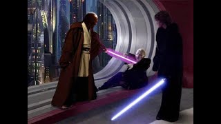 Mace Windu vs Palpatine  Star Wars Revenge of the Sith [upl. by Ycart811]