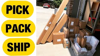 HOW TO SHIP USED AUTO PARTS  PICK  PACK  SHIP  eBay Business Shipping Used Auto Parts  PACKAGES [upl. by Ahsinahs18]